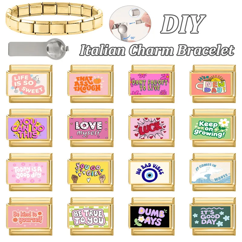 جديد جميل الحيوانات الأليفة القطط والكلاب وصلات سحرية إيطالية تناسب 9 مللي متر سوار الفولاذ المقاوم للصدأ النساء الرجال DIY بها بنفسك صنع المجوهرات