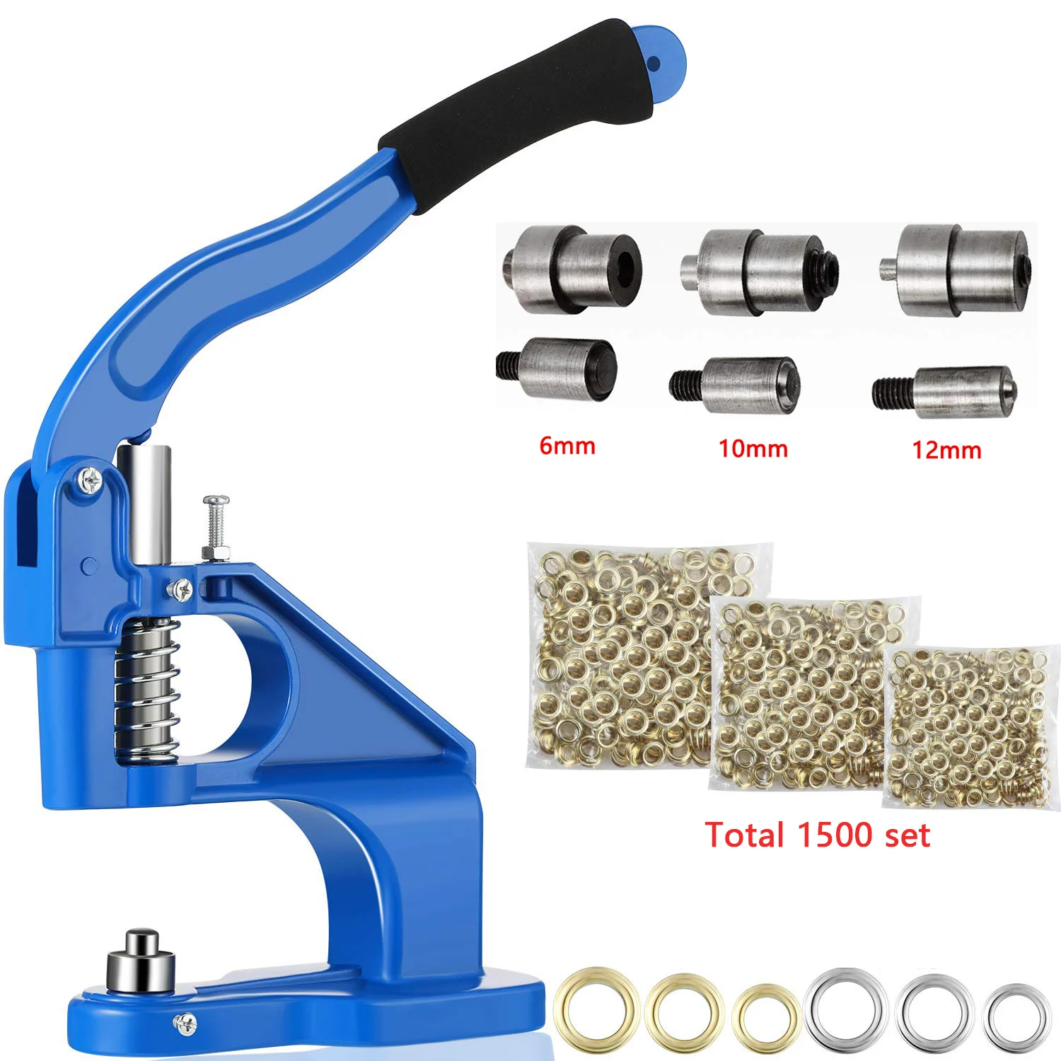 Punch Manual Installation Tool Grommet Eyelet Machine Hand Press Sew Pressing Clamp Machine DIY Manual Snap Eyelet Press Craft