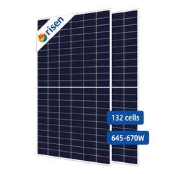 Europe warehouse mono solar panels photovoltaic panels set 5 kw Risen 132 cell solar PV Panels