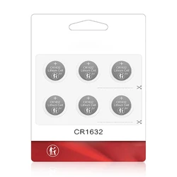 Long CR1632 Cell Battery 3V for Flashlights and Remote Key