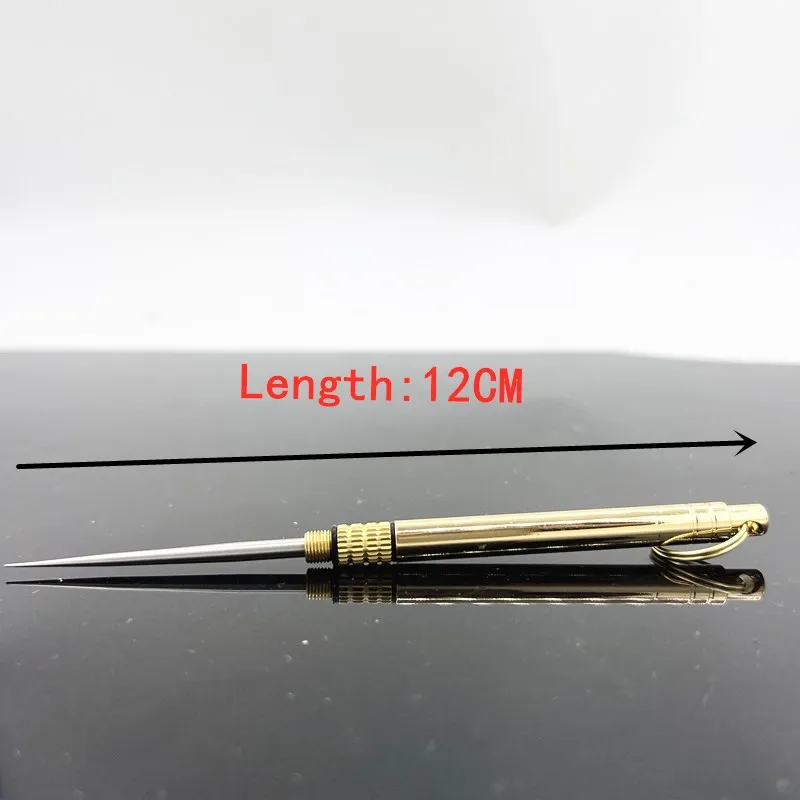 Titanium Steel Hookah Shisha Foil Poker Hole Puncher Needle Tool Portable With Keychain Detachable Cachimba  Accessories