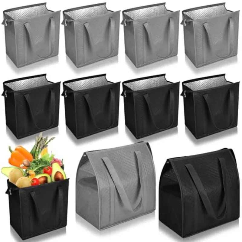 Portable Lunch Cooler Beer Delivery Bag Folding Insulation Picnic Ice Pack Food Tote Thermal Bag Drink Carrier Insulated Bags