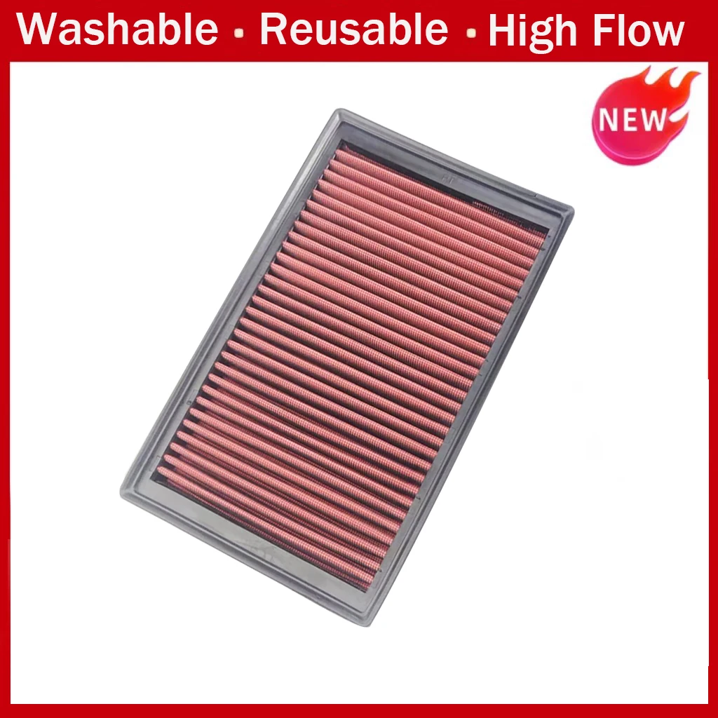 Car High Flow Air Filter For Audi A3 Q2 S3 TT Volkswagen Golf VIl Polo Tiguan Touran Passat Skoda 5Q0129620D Washable Reusable