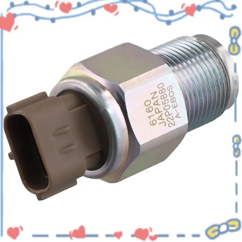 

Fuel Rail High Pressure Sensor Regulator For Isuzu 4HK1 6HK1 Engine Mitsubishi L200 Pickup 2.5 D TD 499000-6160 6160