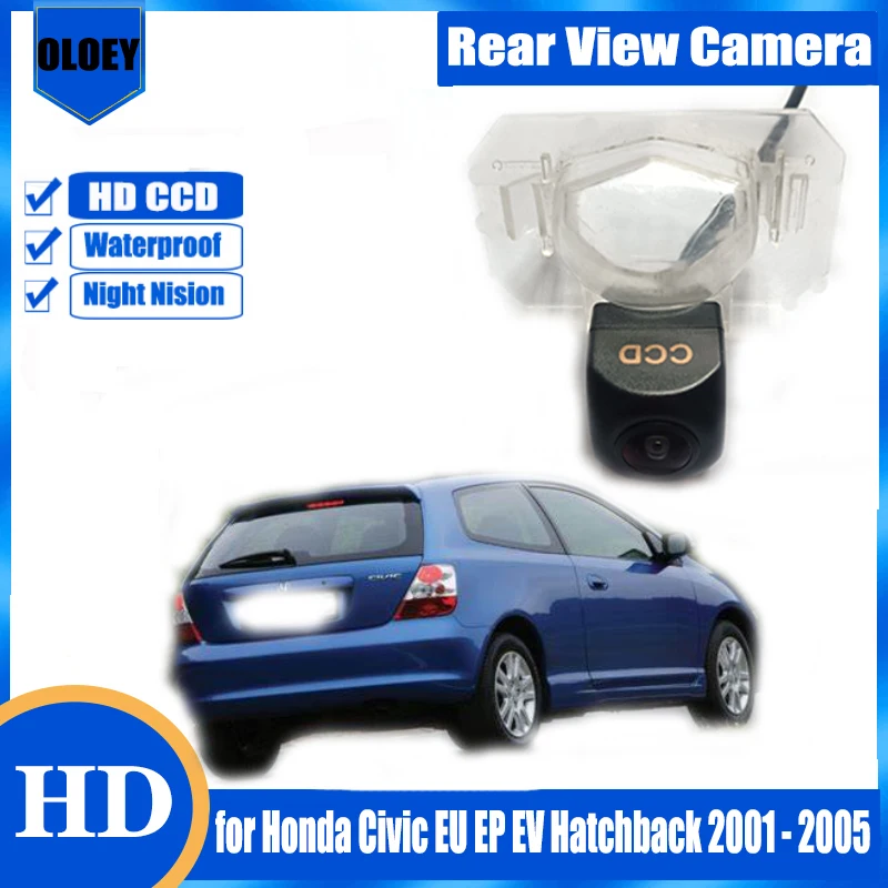 

Rear View Camera for Honda Civic EU EP EV Hatchback 2001 - 2005 Backup Parking Reverse Camera License Plate Lamp Camera