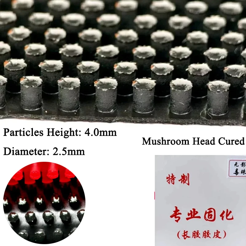 

Ultra-large Particles Table Tennis Rubber Mushroom-head Cured OX Long Pips 4.0mm Particles Height Super Weird Ping Pong Rubber
