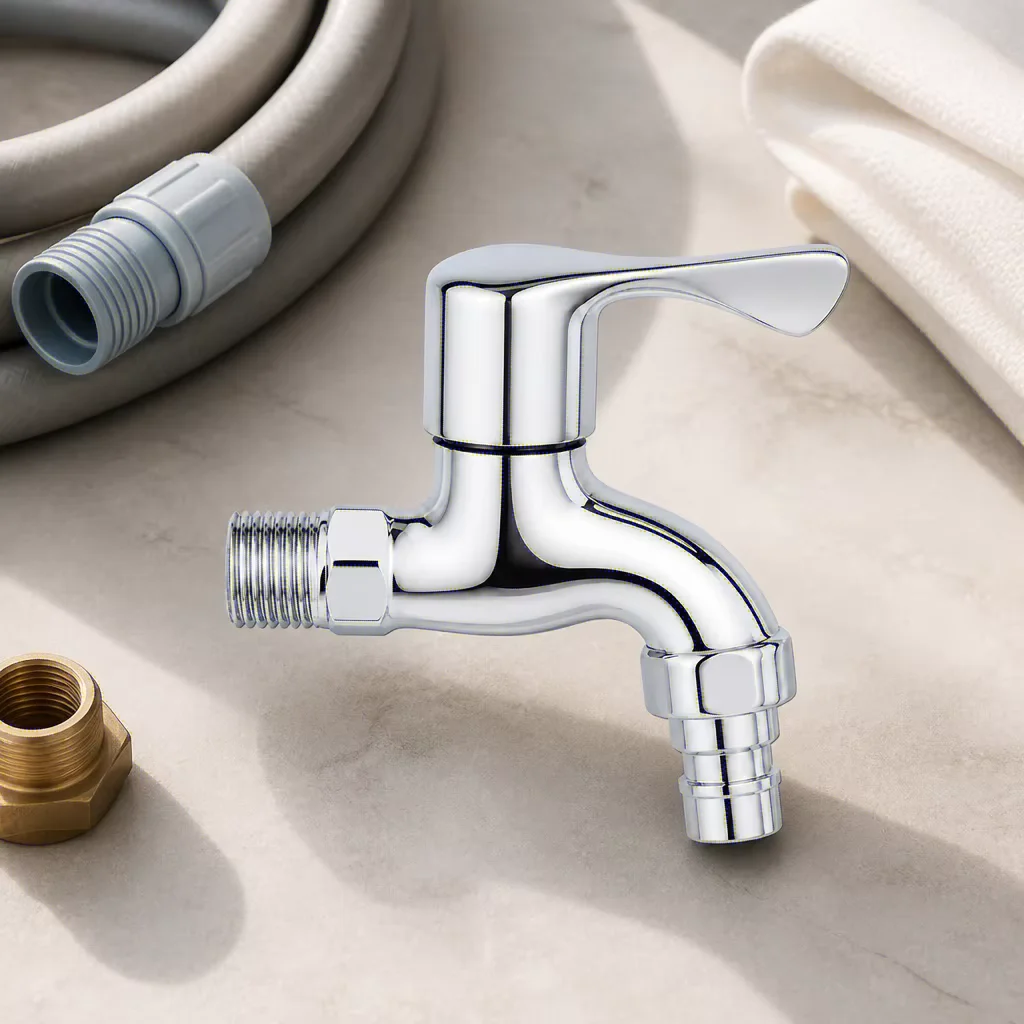 Wasserhahn Vollkupfer Waschmaschinenarmaturen 4-Punkt-Wandarmaturen Gartenarmaturen für den Außenbereich G1/2 Schnellöffnungs-Wasserhahn – Detail 4