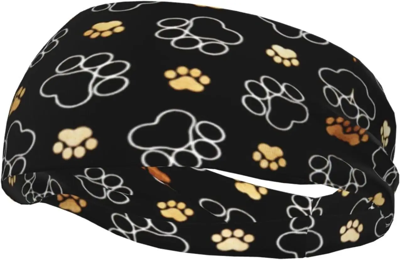 

Cute Dog Paw Sweatband Headband for Soft Headband Hair Bands Unisex Outdoor Sport Headbands