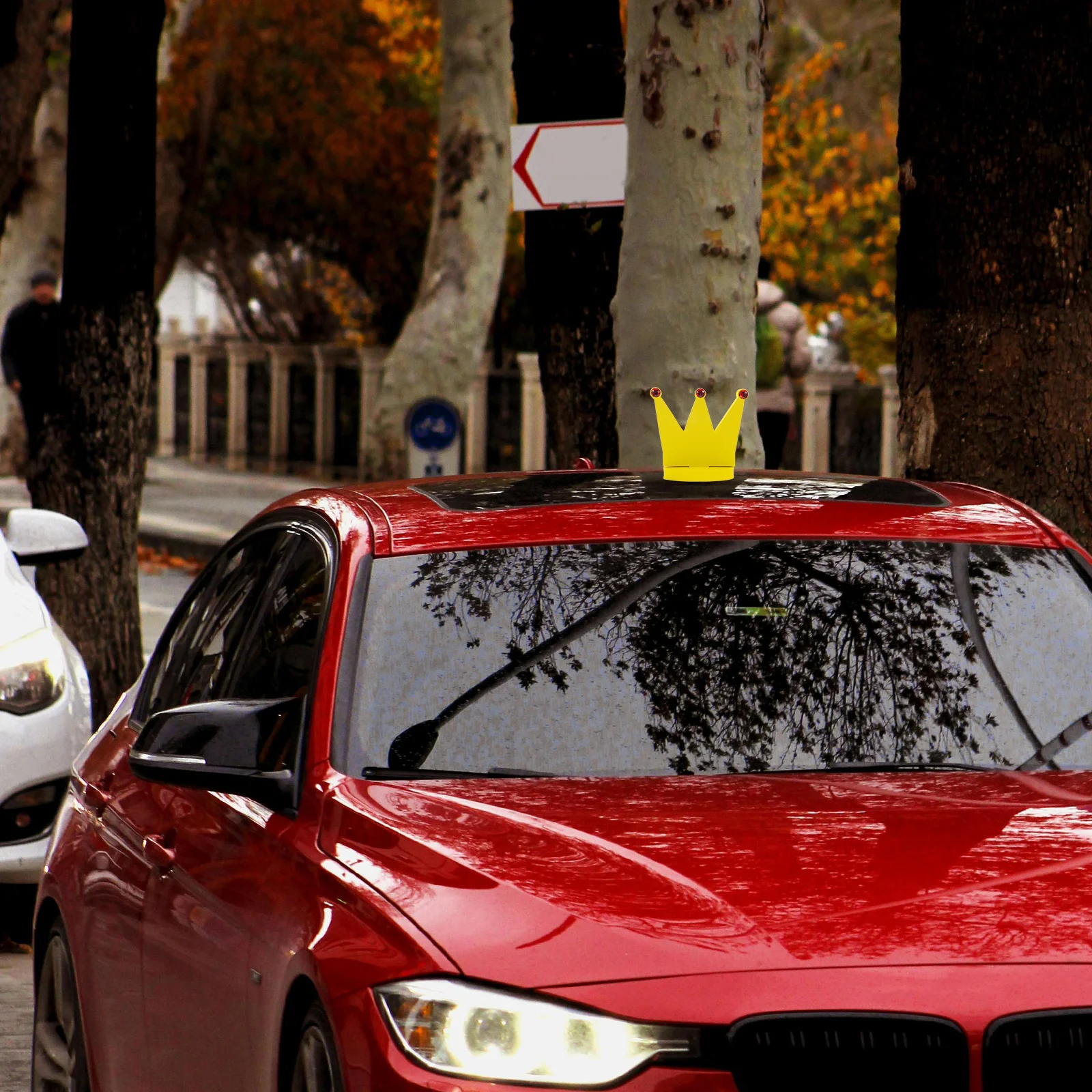 Decoração de carro: enfeite de telhado feminino fofo para mulheres acessórios de carro decoração externa estética adesivo de capô 3D Auto