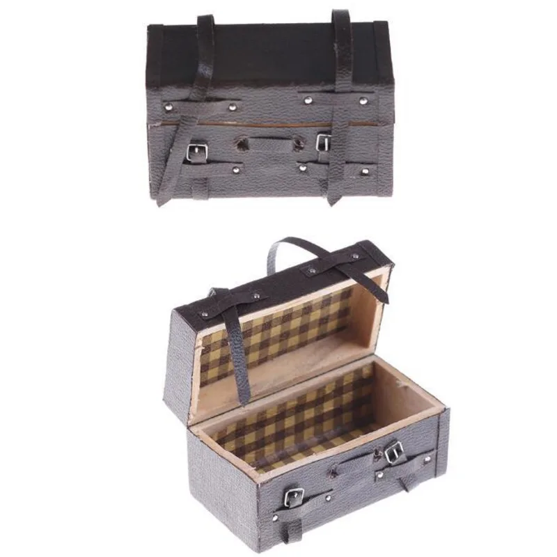 

1:12 багажник, чемодан, искусственные фигурки, модель, подарок, девочка, ролевая игра, мини-игрушка для декора детской комнаты