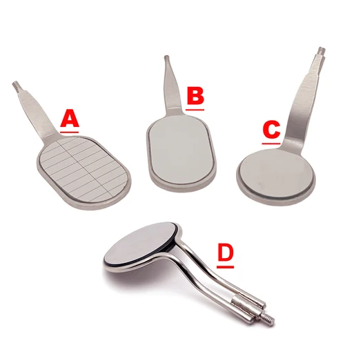 Espejos bucales dentales, reflectores bucales de rodio de forma larga reutilizables, herramientas dentales de alta calidad para suministros de dentistas