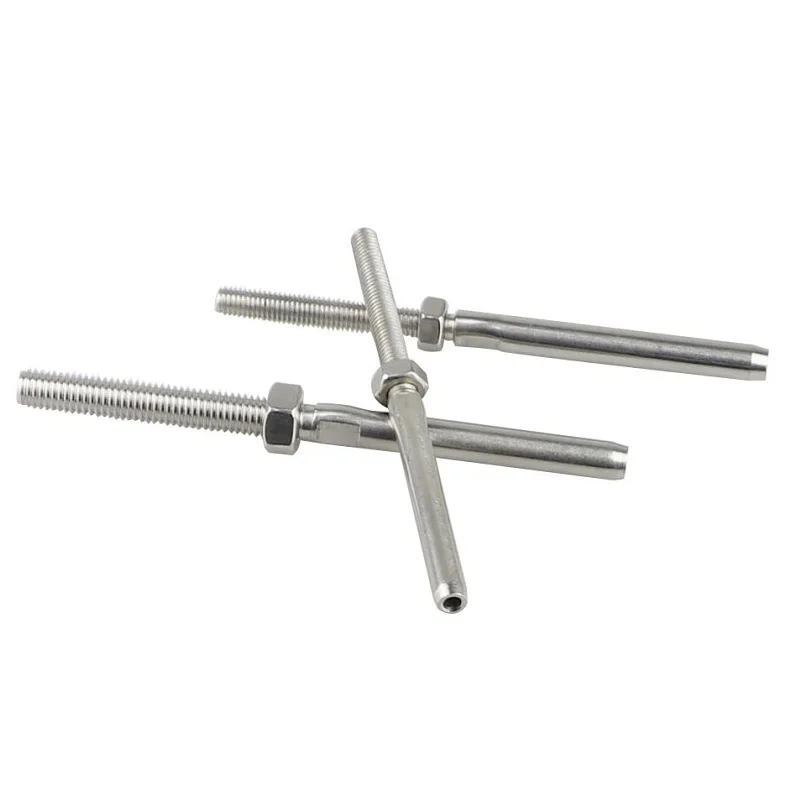 4PCS Stainless Steel Threaded Swage Stud Terminals for Wire Rope long-term durability