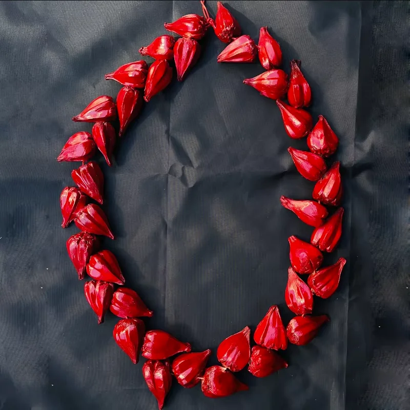Traditional UlaFala Roman Reigns Red Necklace Men Samoa Ula Fala Ceremonial Black Necklace Samoan Tribal Chief Formal Blue