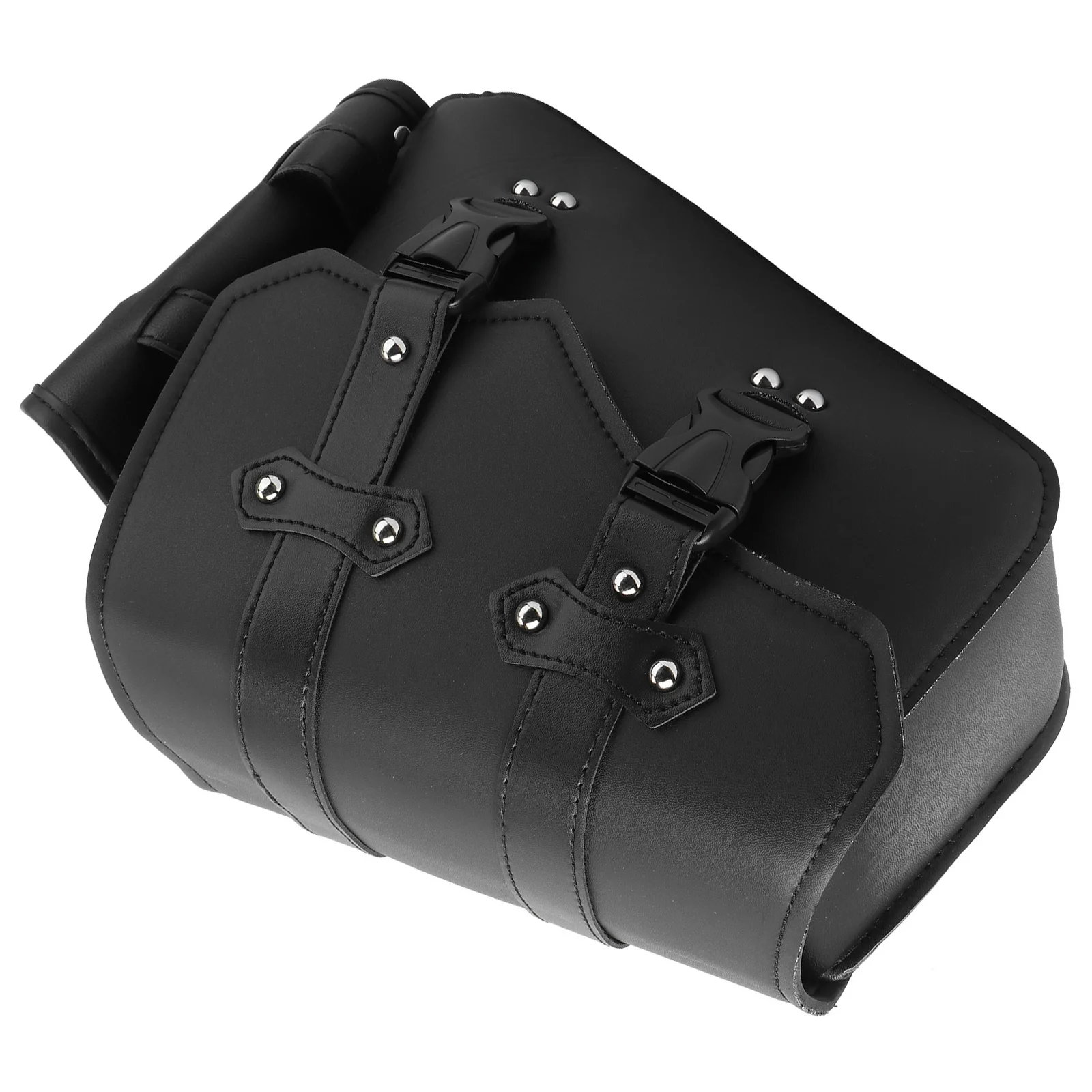 

1Pcs Motorcycle Side Bag PU Construction Large Capacity Tool Organizer for Motorcycle Swingarm Bag Quick Disconnect Buckle Black