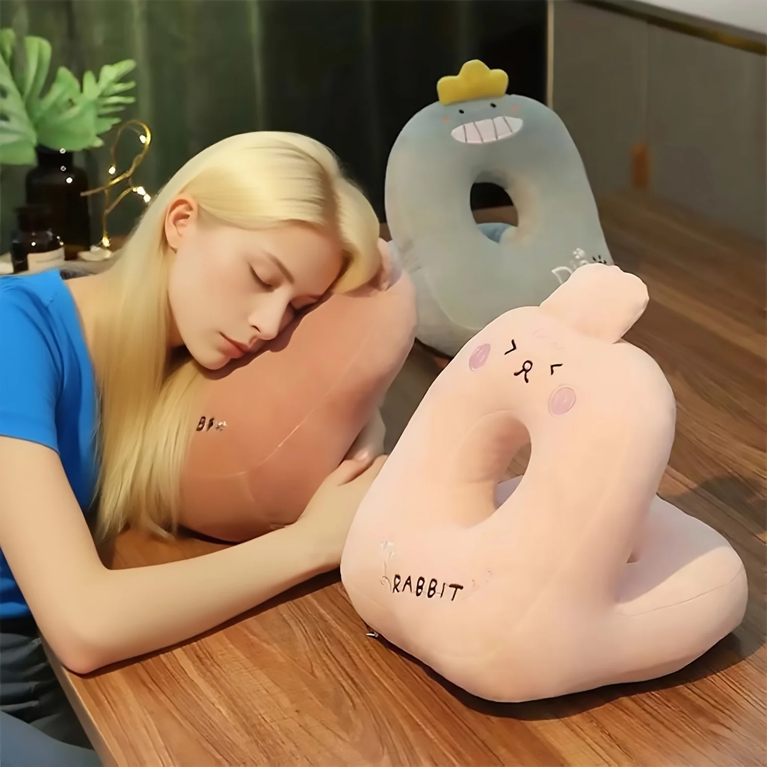

Ergonomic Nap Pillow Suitable for Desktops, Offices, and Cars - Neck, Back, and Arm Support Lightweight and Portable Pillow