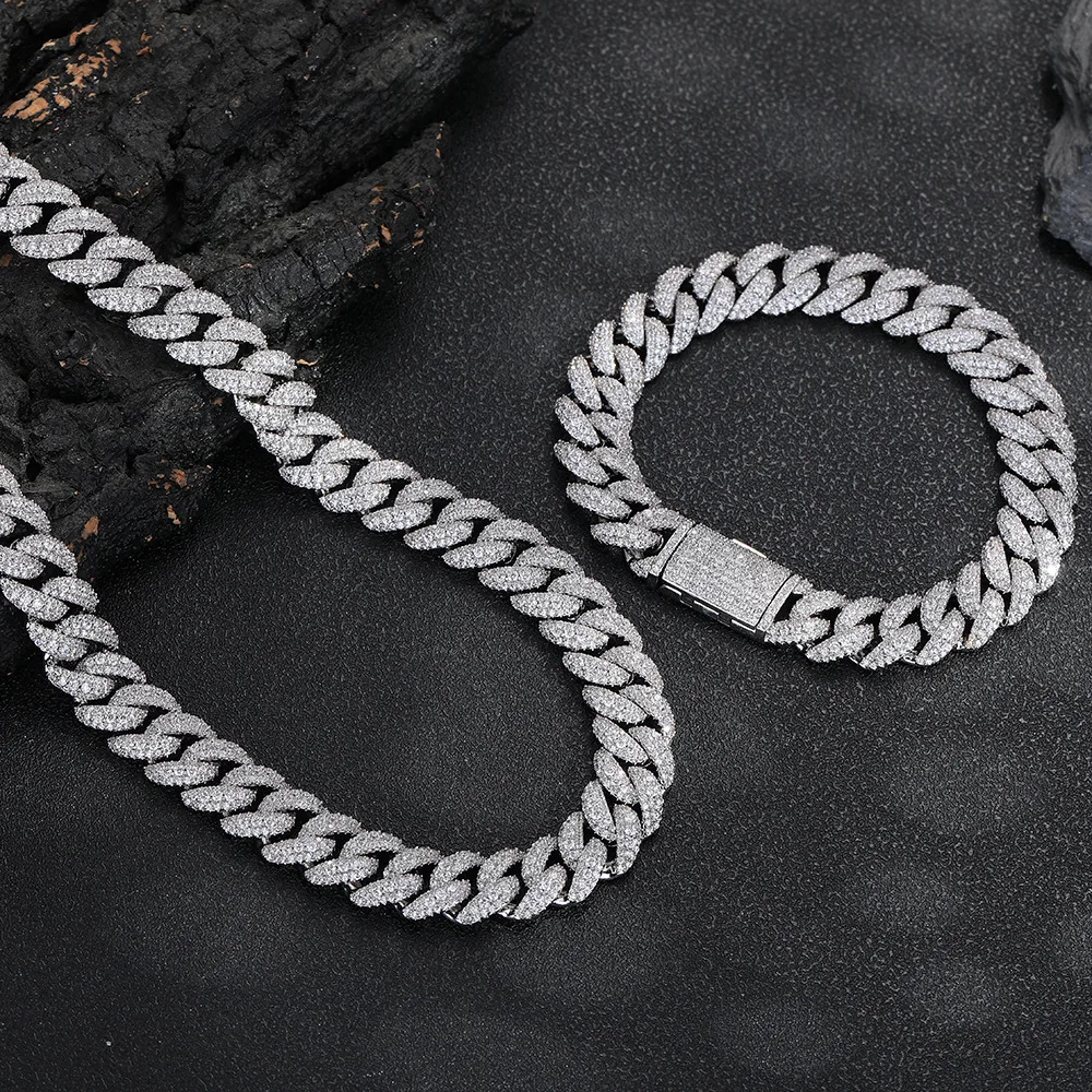 12mm Hip-Hop-Schmuck Diamant-C – Cuban Link Chain 12Mm Bewertung und Preis
