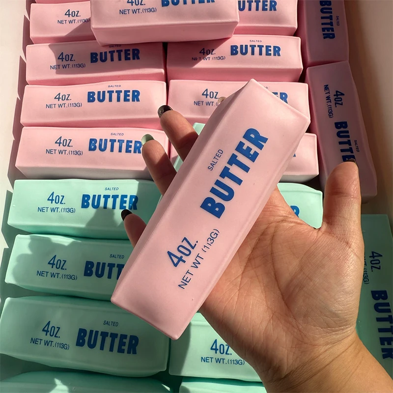 Butter Stick Squishy Stress Ball Fidget Toy Crunchy Squeeze Toy Round Blocks Filled ASMR Anti Stress Release Hand Relax Gift Toy image 6