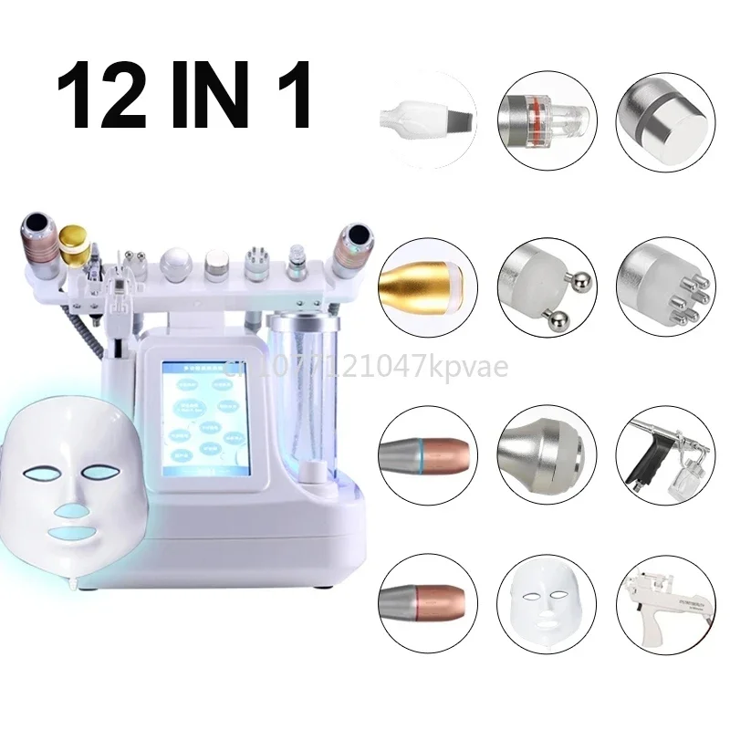 Small Bubble Jet Bio Lifting Blackhead Removal Beauty 6/7/8/10/12/14/16IN1 Hydradermabrasion Oxygen Water Dermabrasion Machine