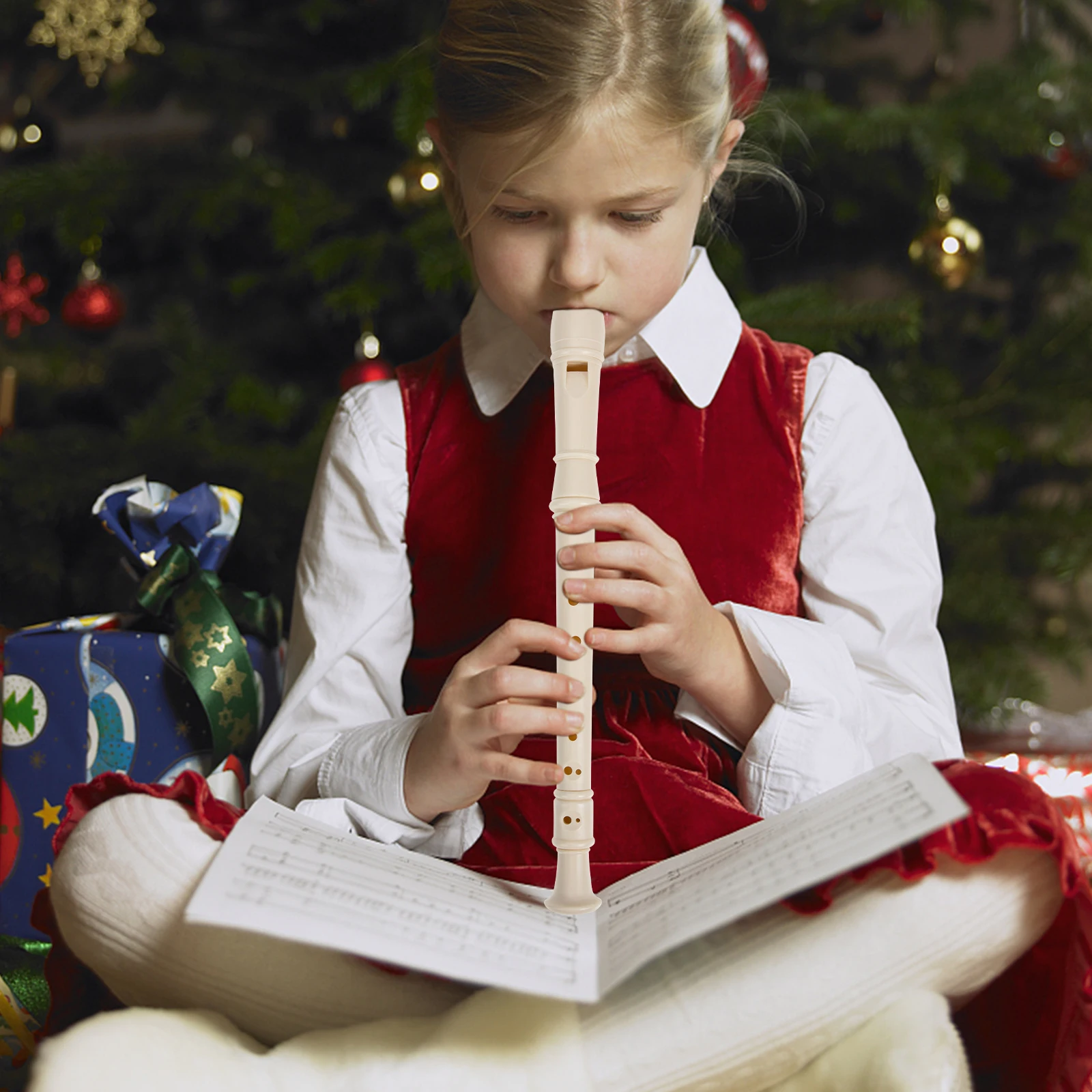 

2Sets Practice Clarinet 8-Hole Resin Beginner Musical Instrument Children Adult Wind Instrument 8-Hole Clarinet