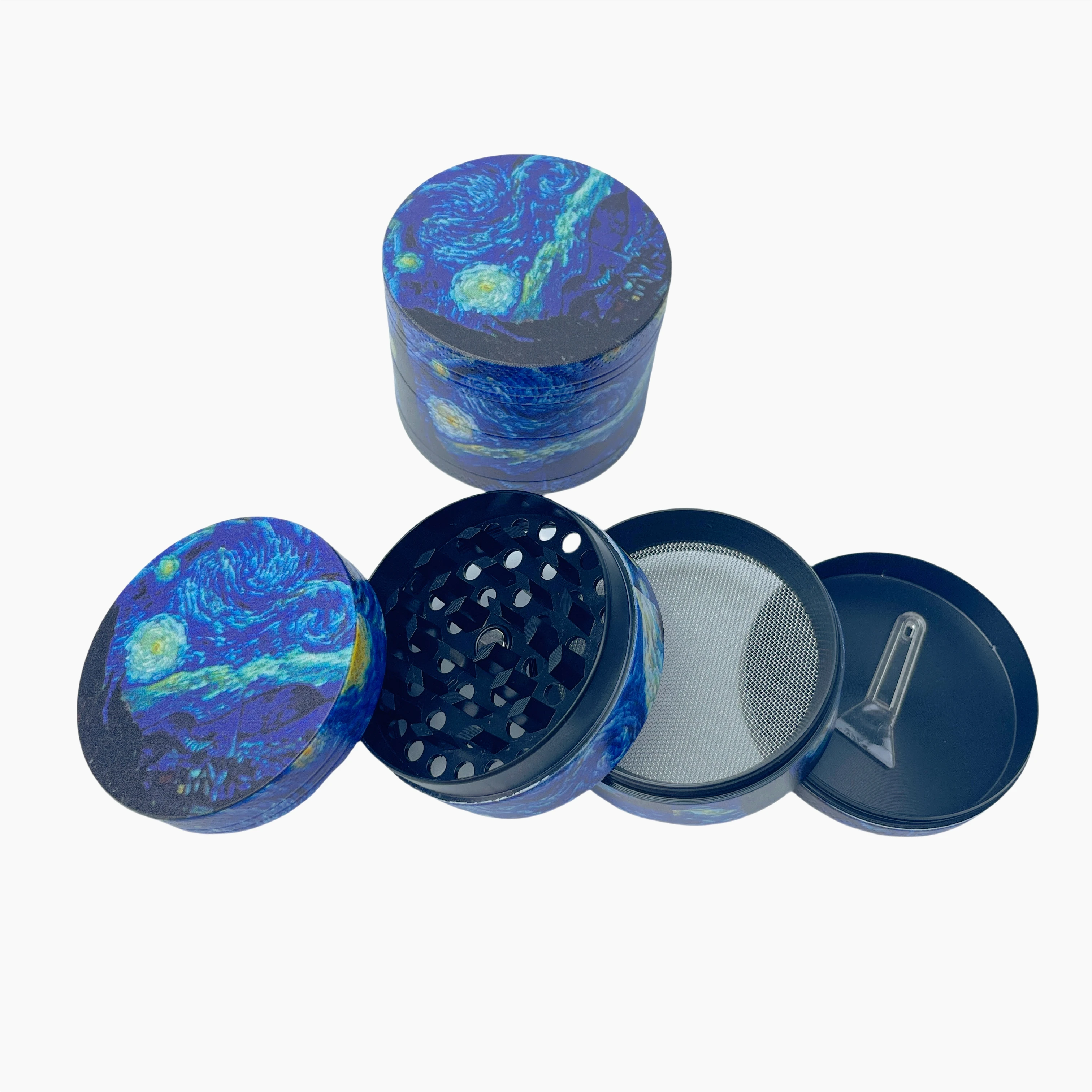 

50mm/2inch Moon River Metal Tobacco Herb Grinder