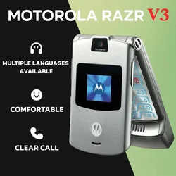 Motorola razr v3 neue original entsperrte Flip Bluetooth-Telefon Dual-Display fortschritt liche schnelle Anruf gsm//hohe Qualität