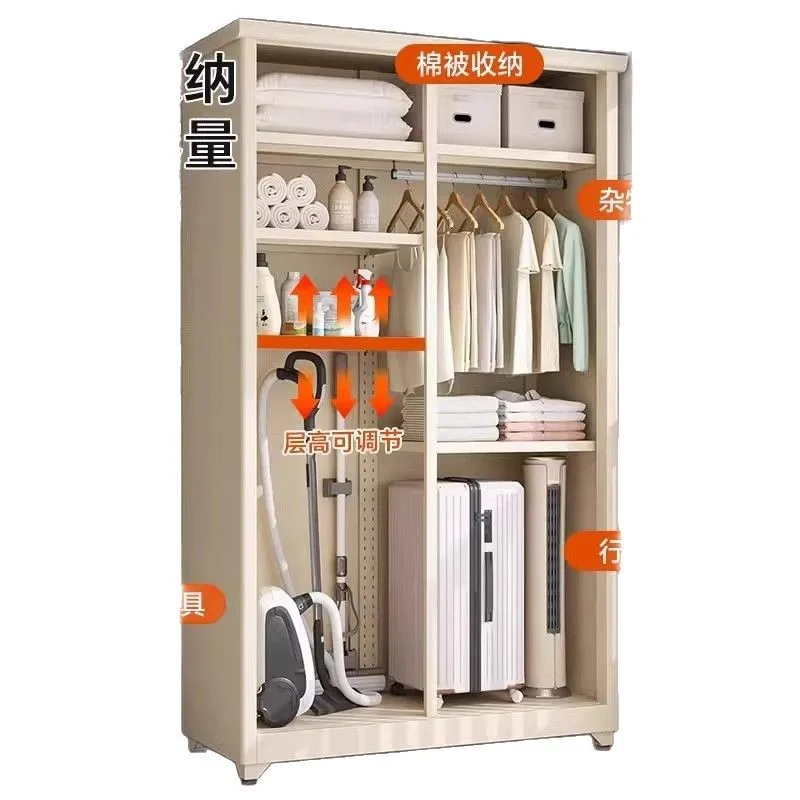 Steel household balcony locker sliding door large capacity low cabinet outdoor waterproof and sunscreen storage cabinet