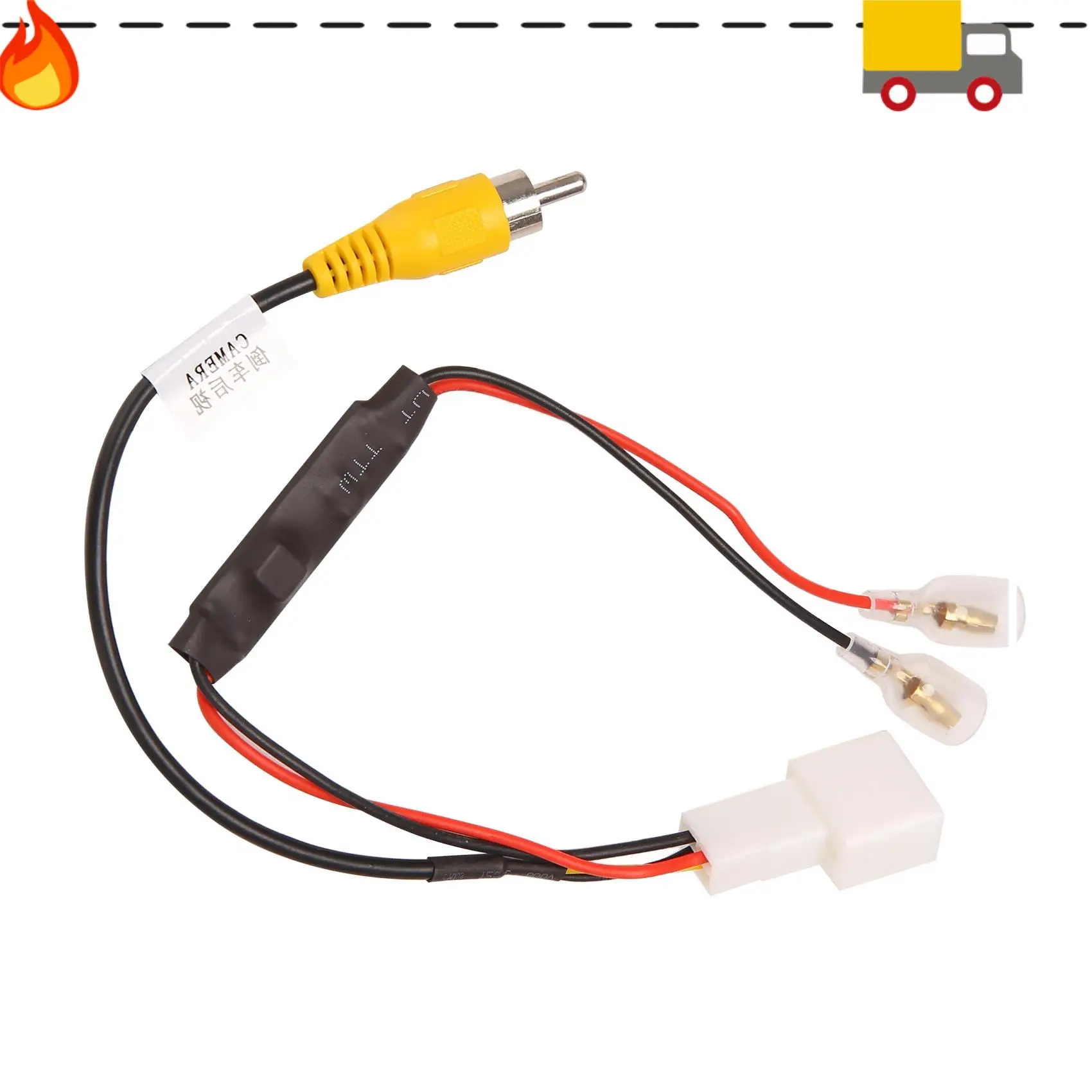20X 4 Pin Car Reverse Camera Retention Wiring Harness Cable Plug Adapter Connector Fit For Toyota