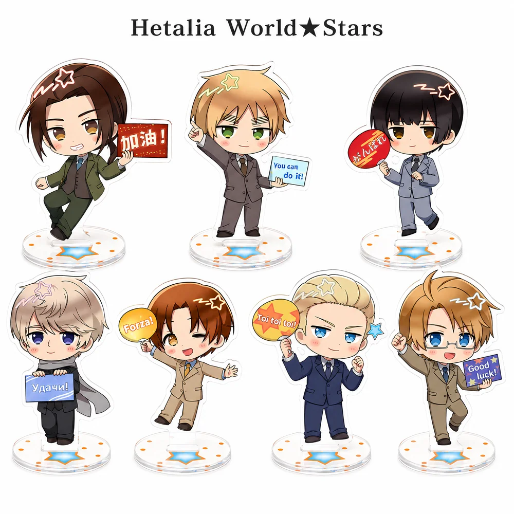 Anime Hetalia World★Stars 10cm Acrylic Stand Tabletop Decorations Accessories Decor Gifts Exquisite Products Jewelry Keychains