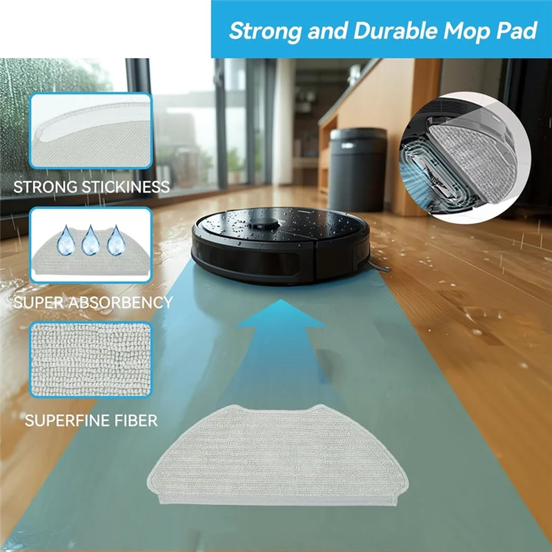 

T98C-Replacement Accessories For Airrobo T20+ Robot Vacuum Cleaner Parts Main Side Brushes HEPA Filters Dust Bags Mop Pads