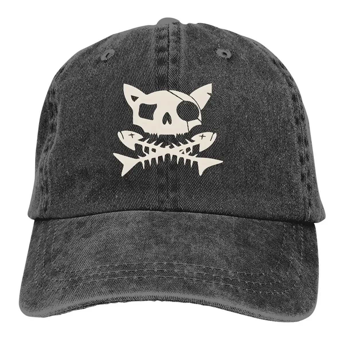 Cats Multicolor Hat Peaked Women's Cap Cat Pirate Jolly Roger Personalized Visor Protection All Seasons Travel Adjustable Hats