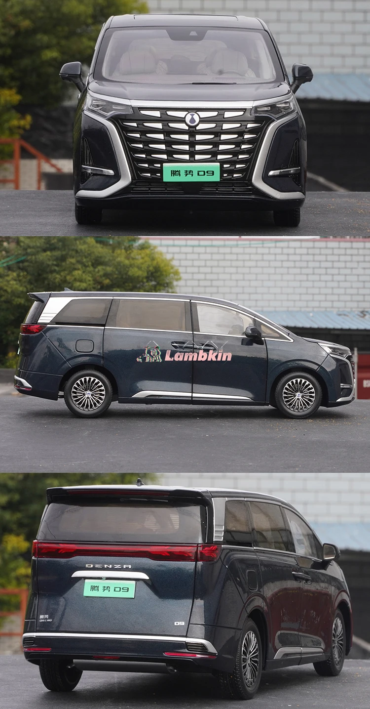 Model Decoration 1:18 For BYD DENZA D9 Car Model New Energy Business Car MPV Alloy Simulation Car Model