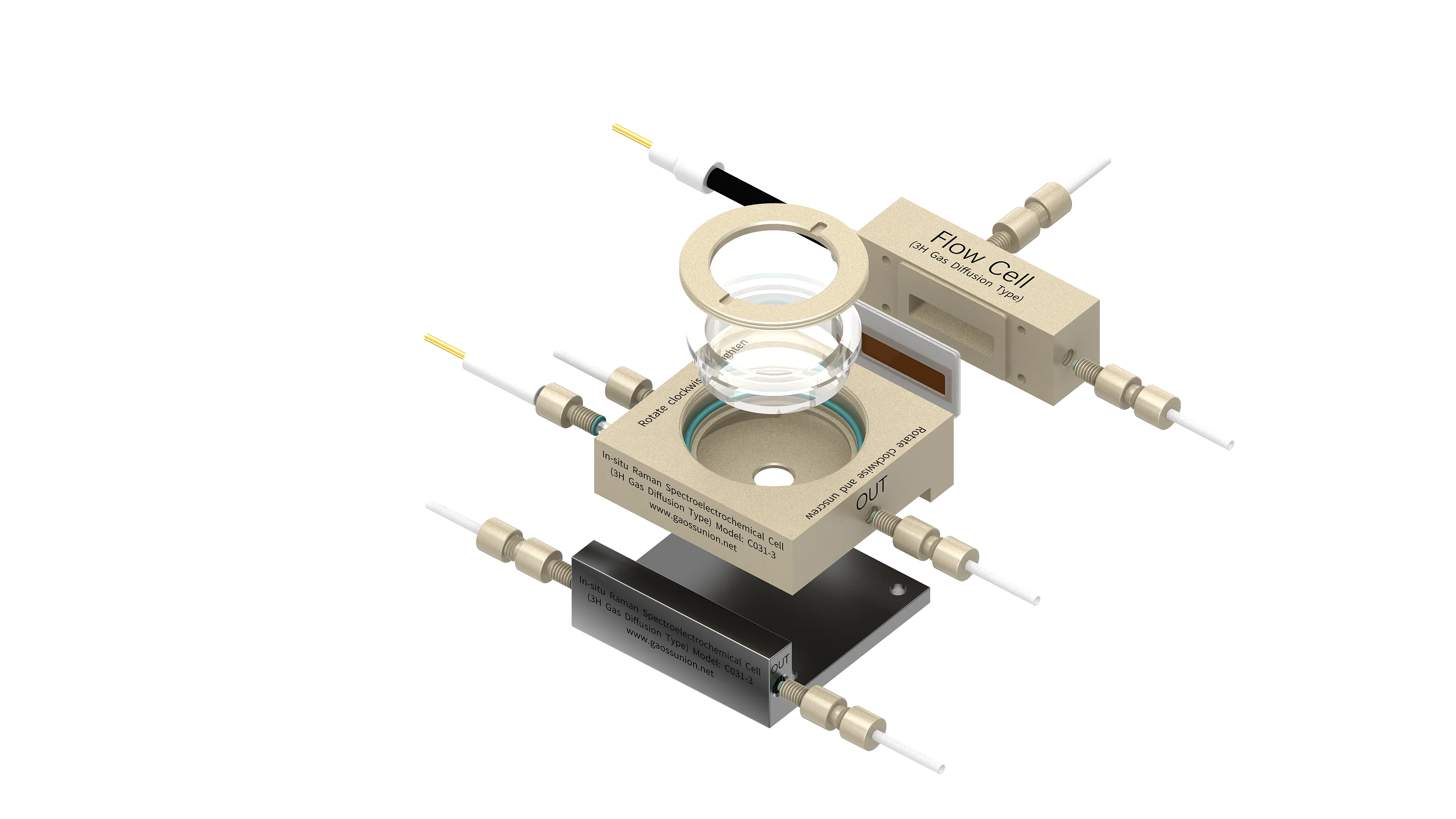 C031-S Series Spectrometers In-situ Raman Spectroscopy and Electrochemical Cell