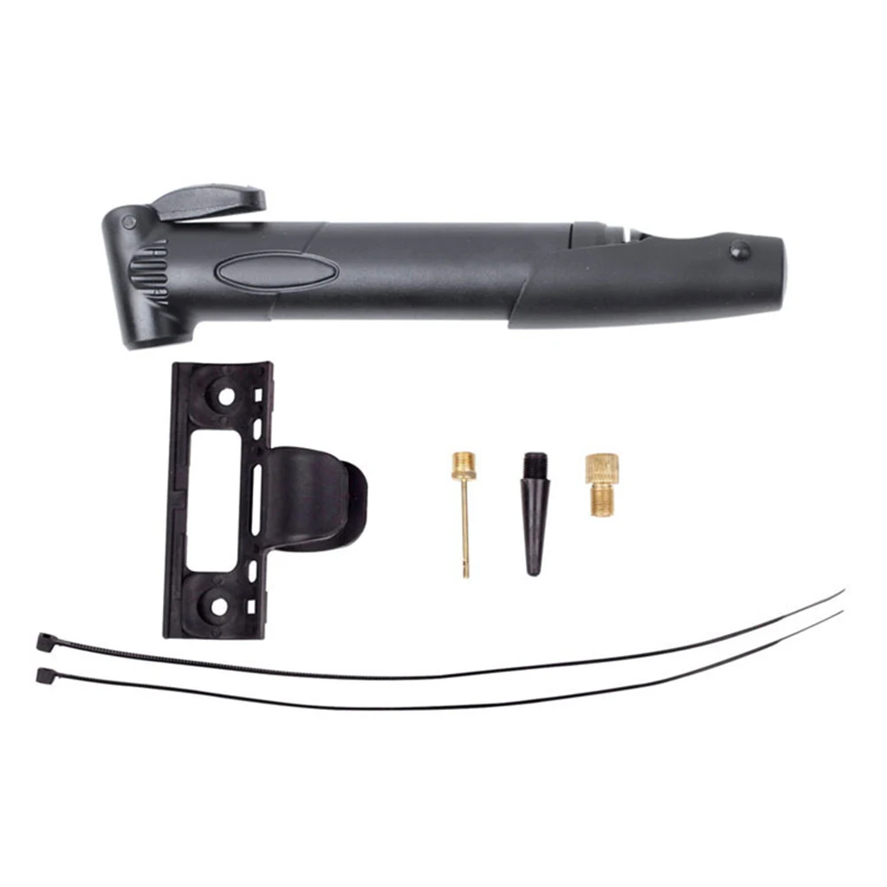 

Portable Mini Bike Pump Set Lightweight Durable Plastic Handle Compatible Valve Sealed No Leakage Easy