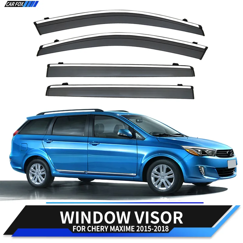 

Пластиковый козырек для окон Chery Maxim 2015-2018, защита от солнца и дождя для Chery Maxim 2015-2018