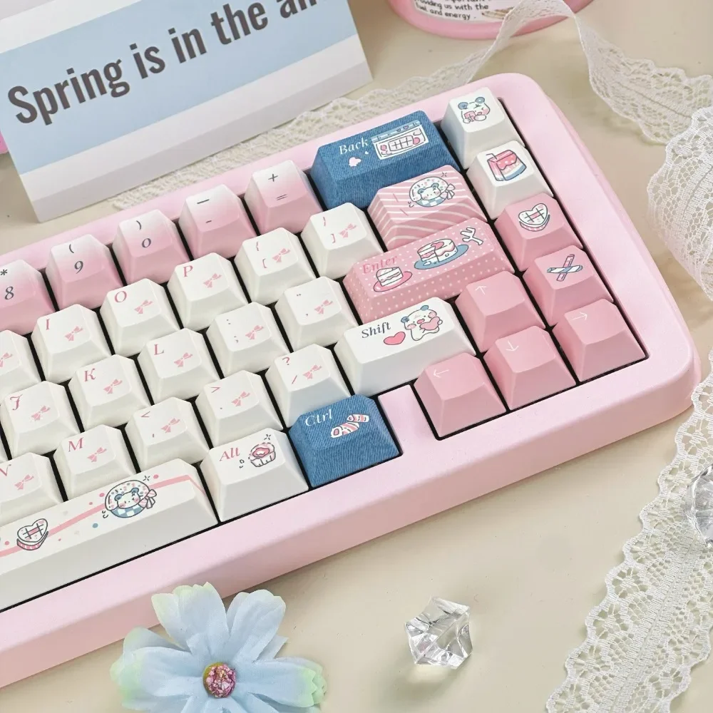 

Pure Heart Keycap 150 Keys Cherry/SOA PBT for 61/64/87/104/108 GMK67 Gaming Mechanical Keyboard