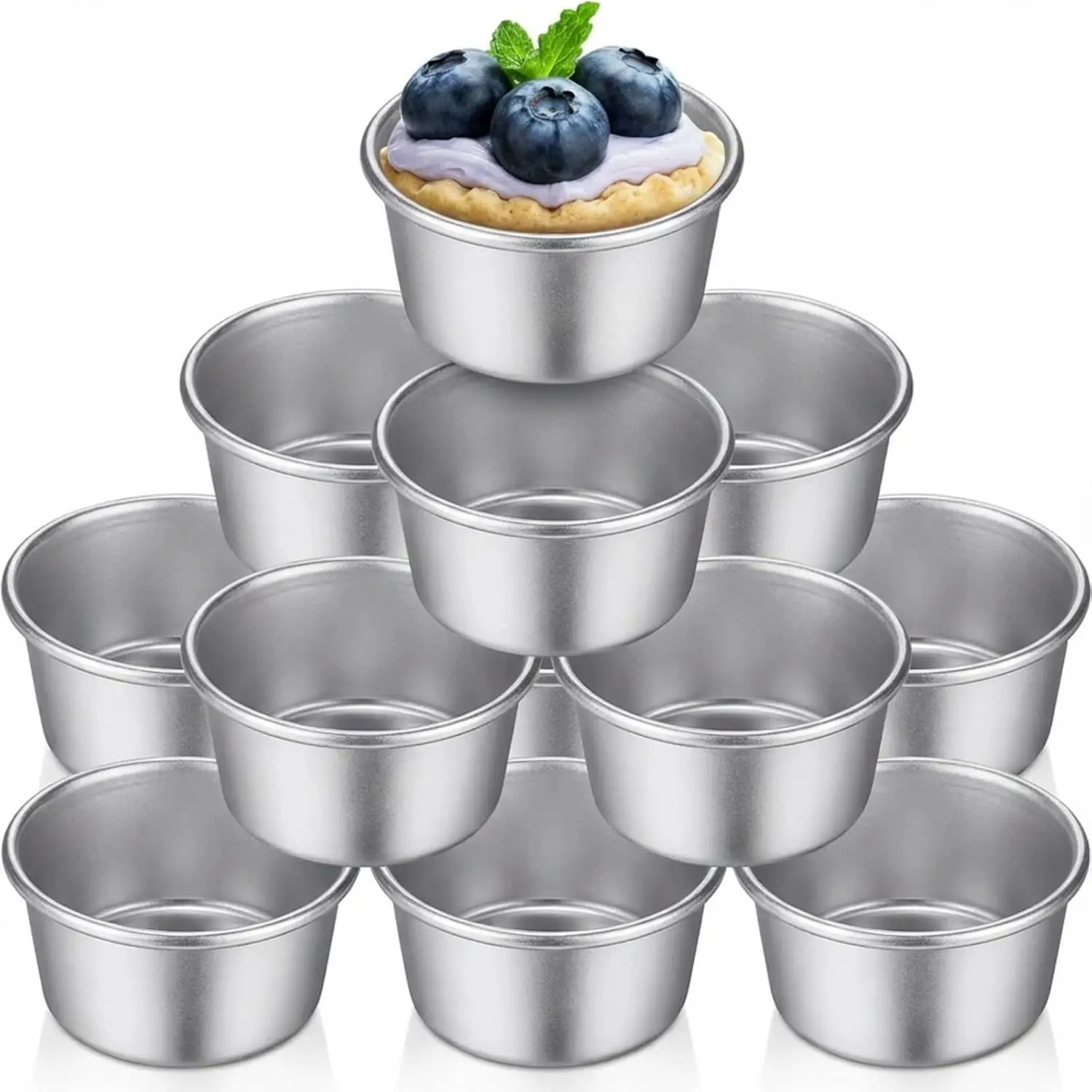 10-Piece Mini Flan Molds 1