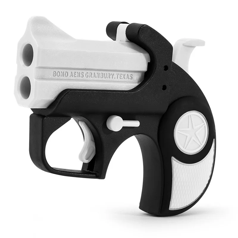 Roughneck-Caja De lanzamiento mecánica multicolor, modelo Derringer continuo, Pistola De seguridad interior para niños, Pistola De Idriogel sin cremallera