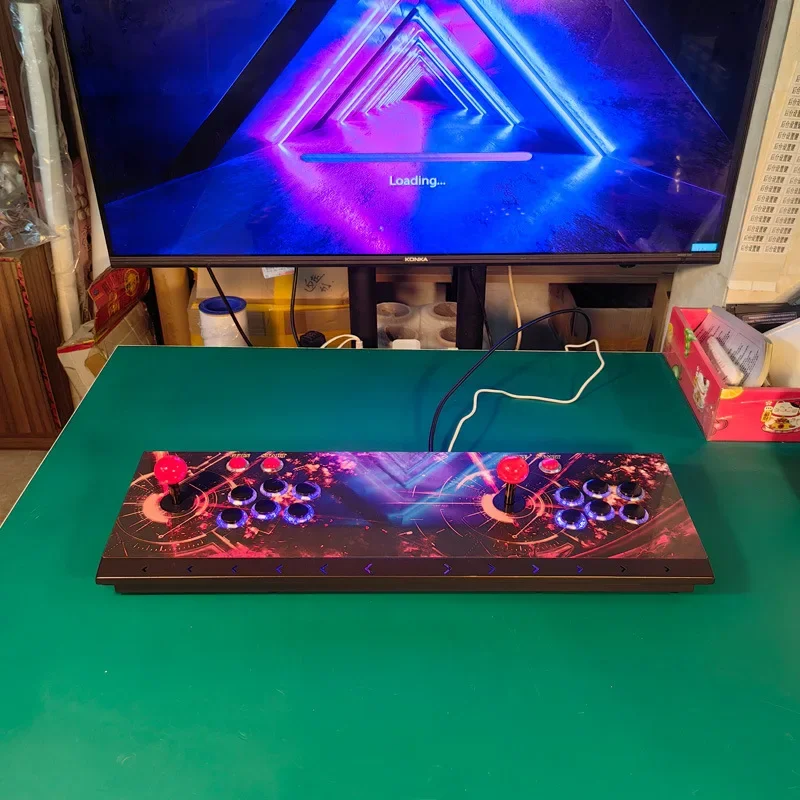 Export all-iron joystick game console DX9800 in one nostalgic classic fighting game