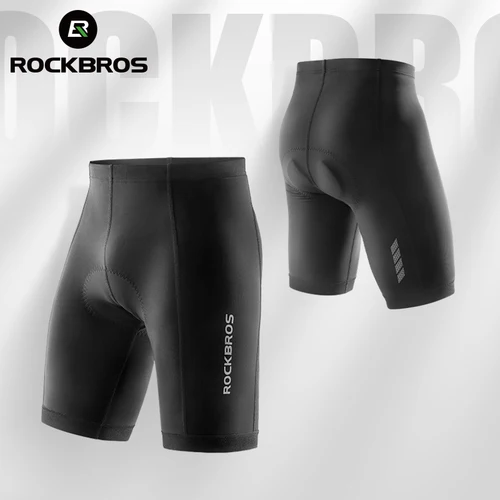 Imagen 1 del producto ROCKBROS-pantalones cortos transpirables para ciclismo, mallas deportivas para bicicleta de montaña o de carretera, a prueba de golpes, con almohadilla de esponja