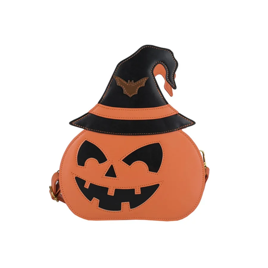 

Halloween weird pumpkin hat women's bag Europe and the United States personality play chic crossbody shoulder women's bags