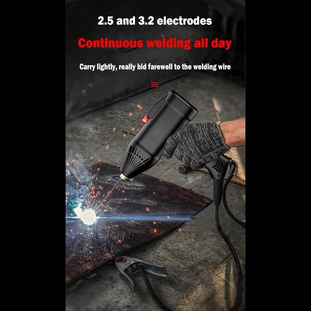 220V 3000W Handheld Electric Arc Welding Machine Automatic Digital Welder Tool Current Thrust for 2~14mm Welding Thickness