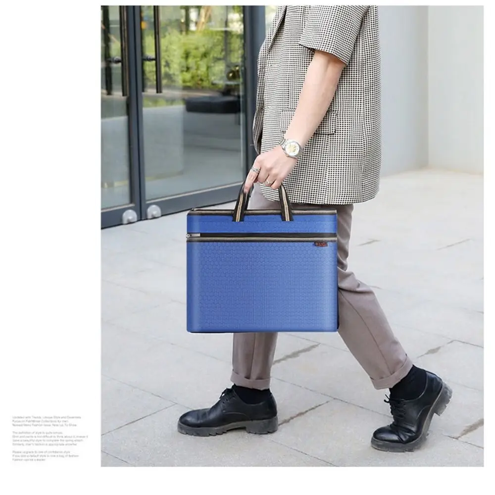 

Large Capacity Oxford Cloth Handbag Briefcase Business Package A4 Document Bag File Folder