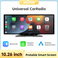 JIUYIN 10.26 Inch Car Radio Multimedia Video Player Wireless Carplay Android Auto Portable Touch Screen For Rear View Camera