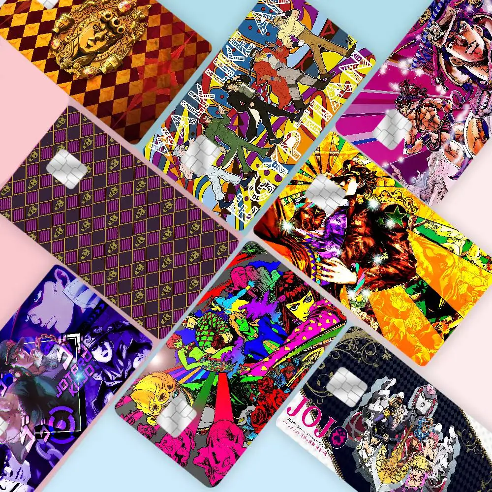 Anime JoJos Bizarre Adventure Anime Front Cover Film Sticker Skin for Credit Debit Card Small Large Chip