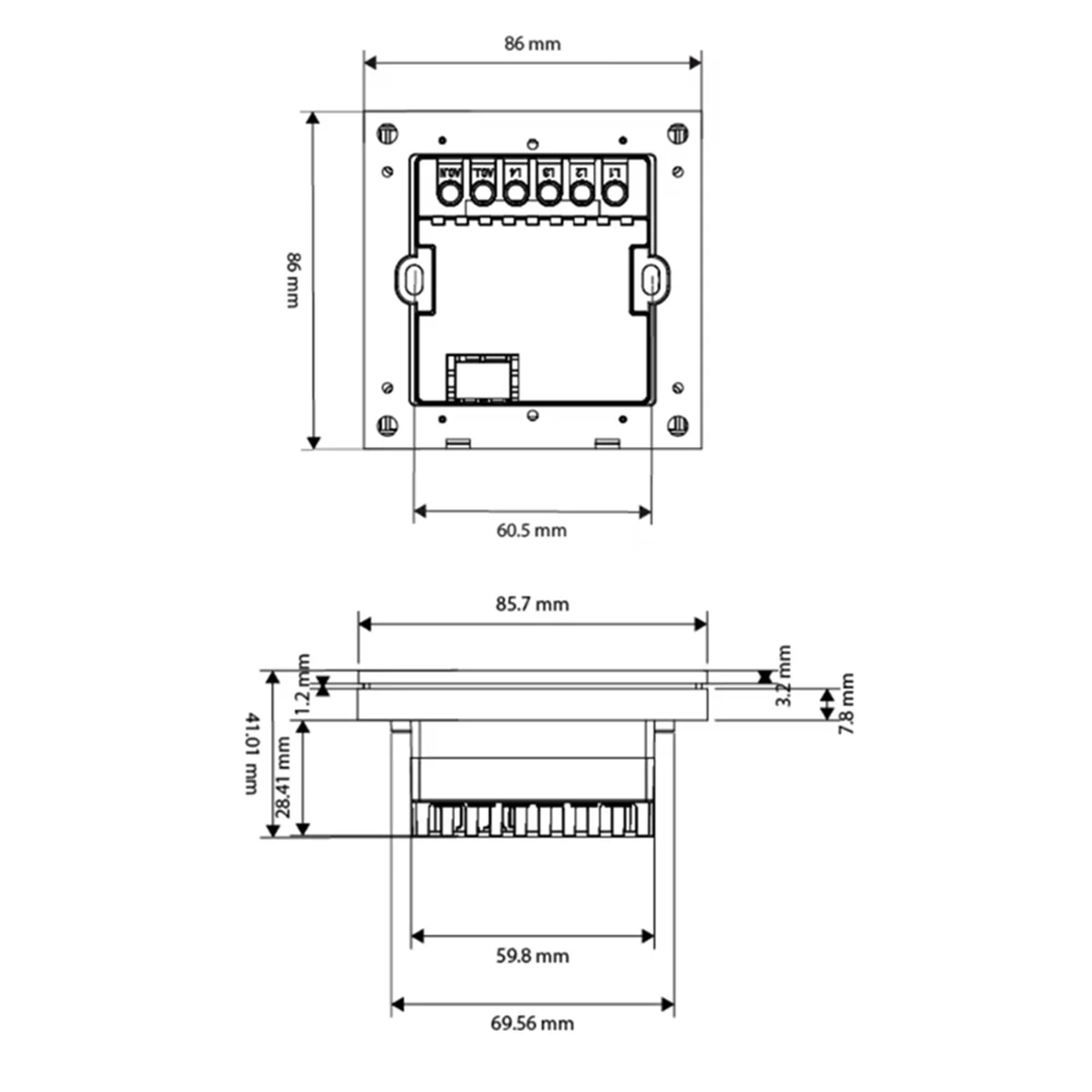 

Tuya Smart Home 3.5-Inch Radar Human Body Sensor Push Button Screen Wall Switch Zigbee Smart Switch Smart Push Button