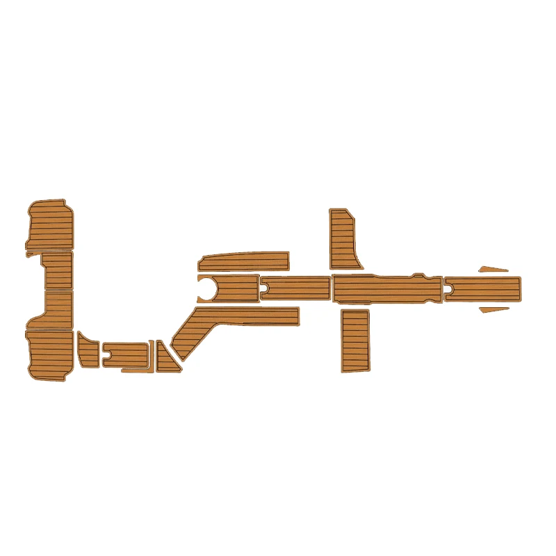 

Boat EVA Foam Teak Deck Floor Mat for 2015-2017 Sea Ray 270 sundeck Outboard Cockpit Swim platform Pad Self Adhesive Marine Mat