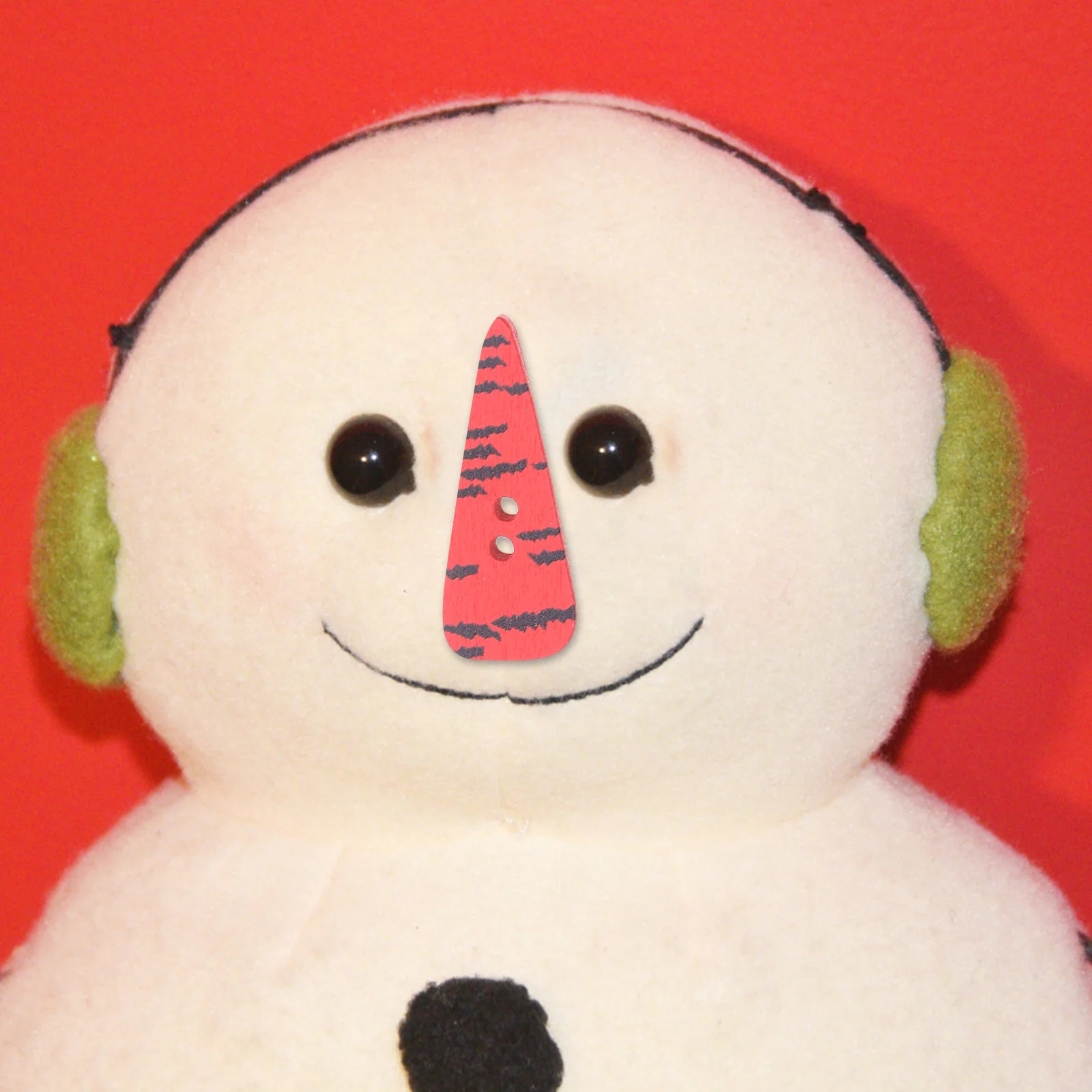 

100Pcs Wood Carrot Buttons 2 Holes 4 Sizes Seasonal DIY Craft Buttons Snowman Nose Christmas Scrapbooking Decoration