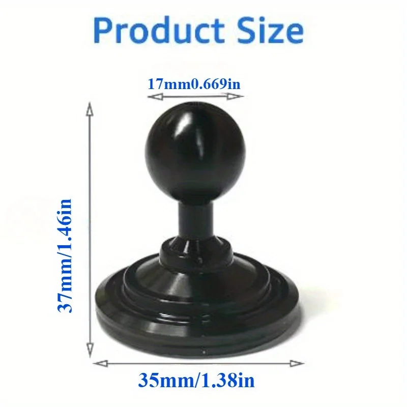 High Quality 17mm Ball Head Car Phone Bracket Base Anti-Shock Gravity Mobile Phone Stand For iPhone Samsung XiaoMi 14 15 HuaWei