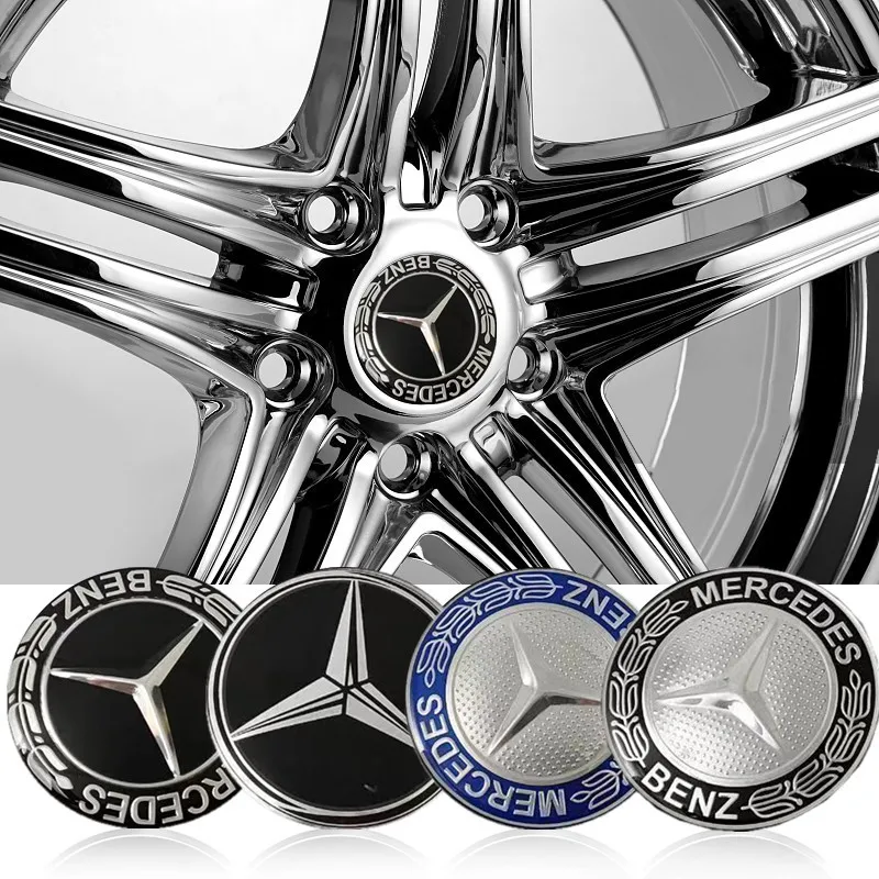 4PCS 56mm 65mm Car Wheel Center Hub Emblem Sticker for MERCEDES BENZ W203 W204 W205 W209 W210 W211 W212 W176 W166 W163 W221 