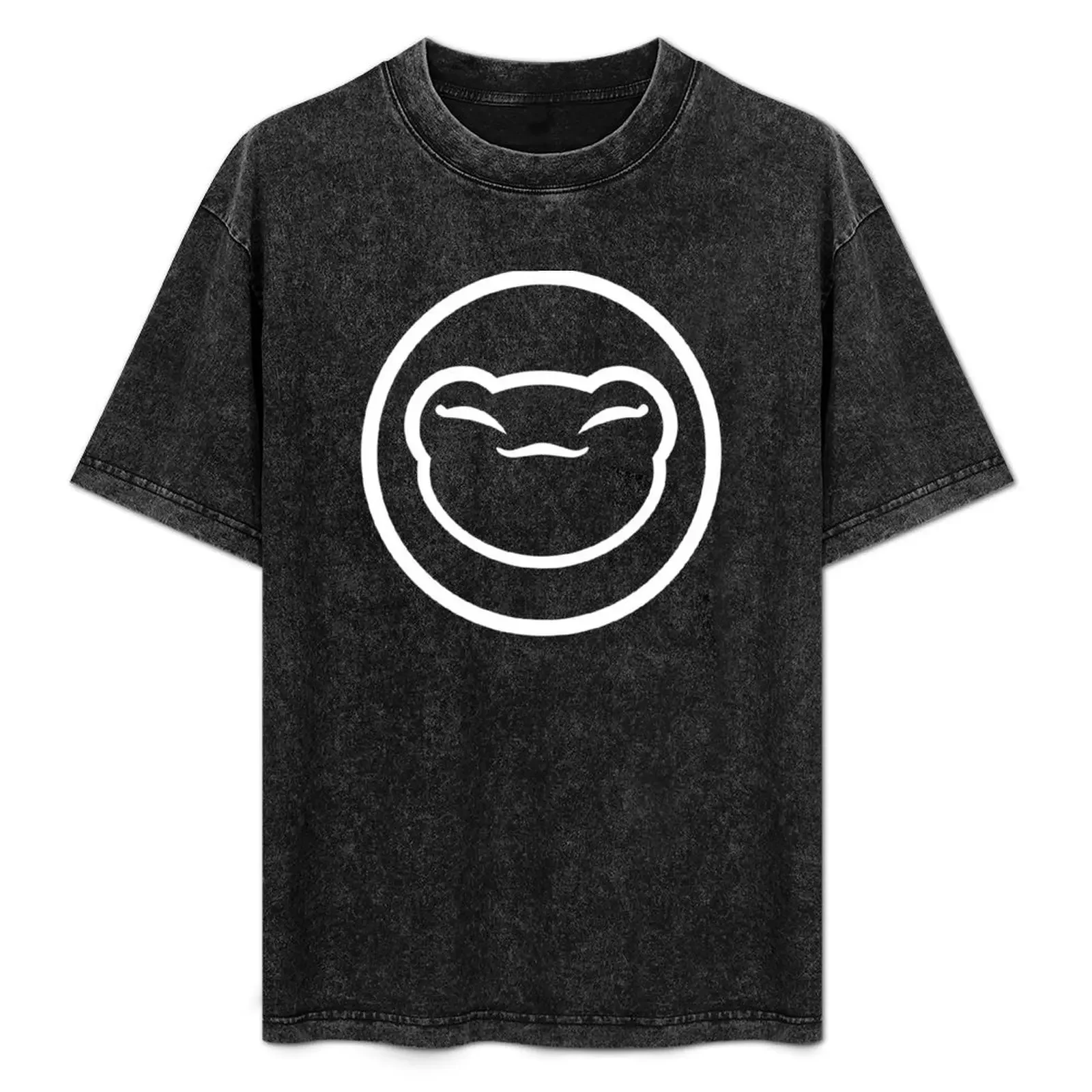 

Drugfreedave Frog Logo (White, Center) T-Shirt customizeds boys animal print plain black t shirts men